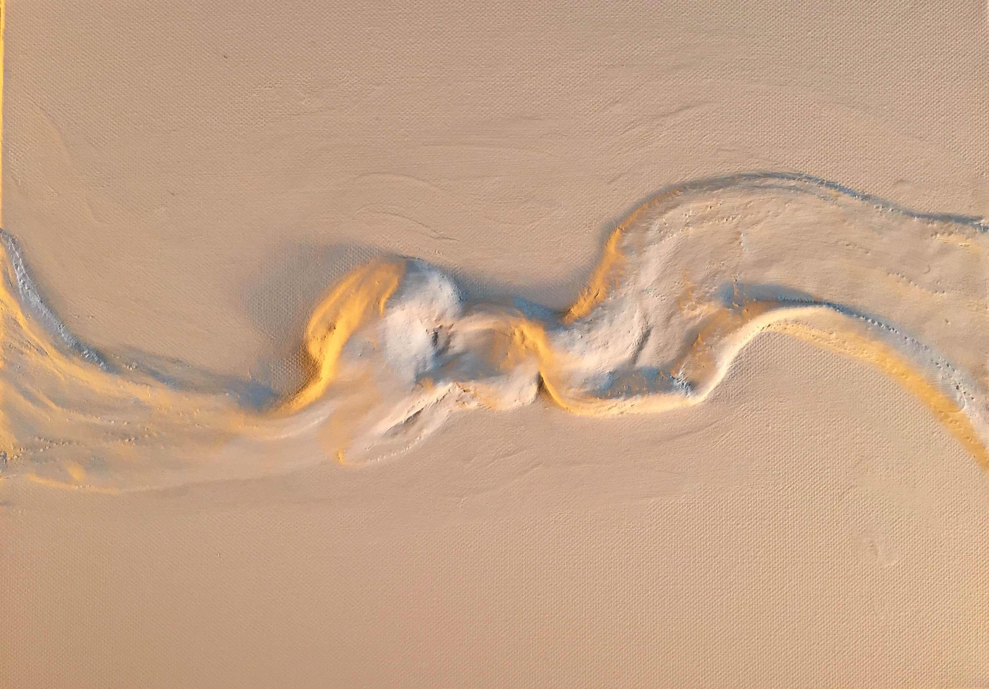 Corps Fluide.  Mixed media 30 x 42cm