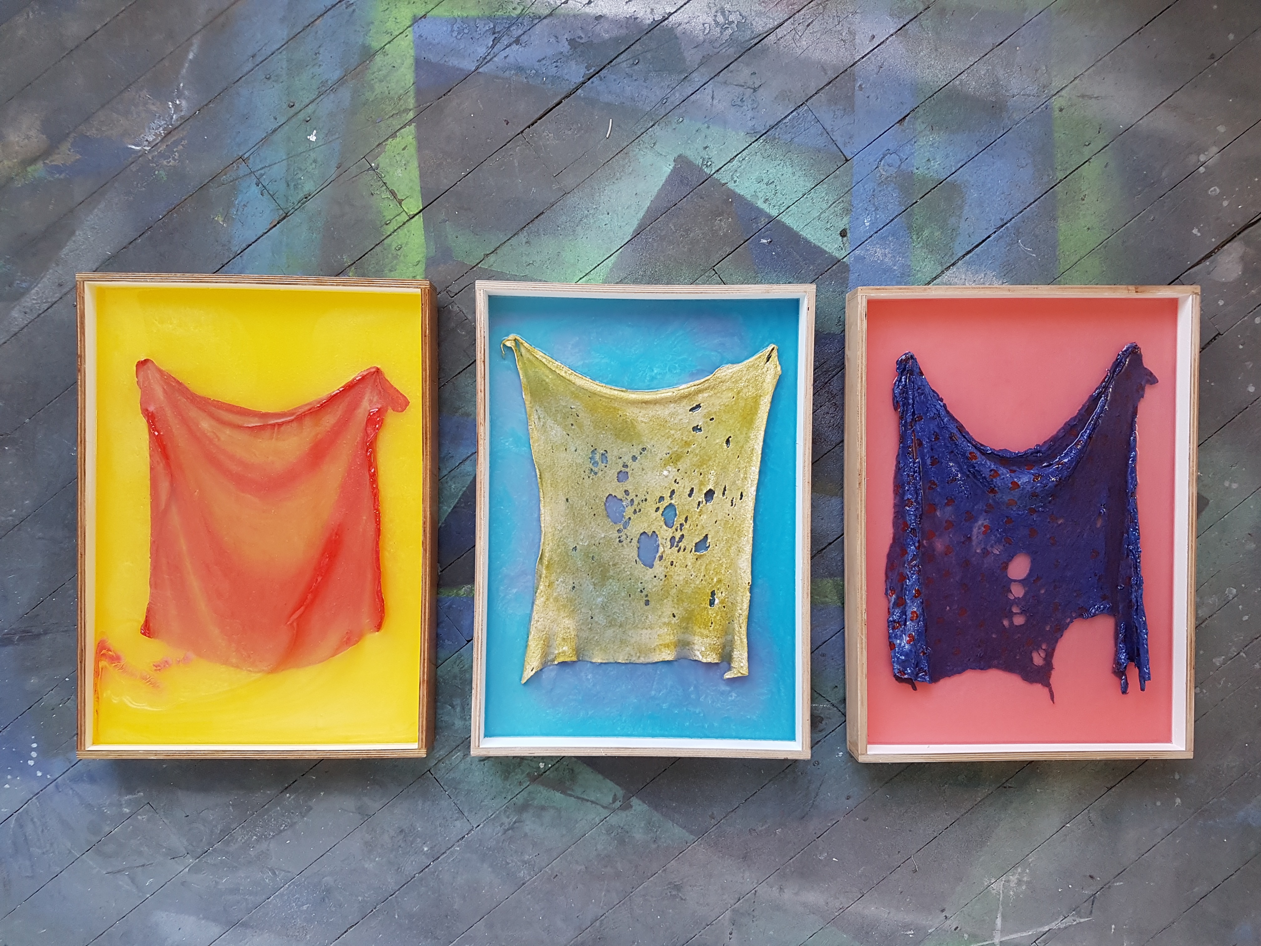 Veil of Veronica.  Triptych